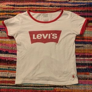 💛 2 for $13 💛 levi’s vintage baby ringer tee